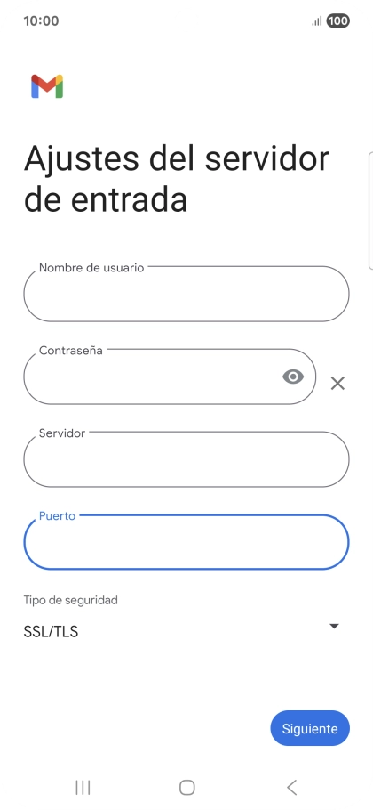 Pulsa Siguiente.