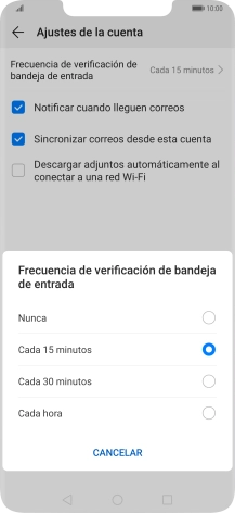 Pulsa el ajuste deseado. Pulsa el ajuste deseado.