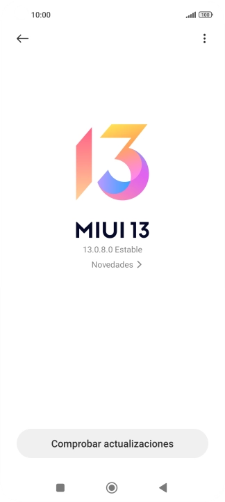Pulsa Comprobar actualizaciones. Si hay una versión de software nueva disponible, aparecerá ahora en la pantalla. Sigue las indicaciones de la pantalla para actualizar el software del teléfono. Pulsa Comprobar actualizaciones. Si hay una versión de software nueva disponible, aparecerá ahora en la pantalla. Sigue las indicaciones de la pantalla para actualizar el software del teléfono.