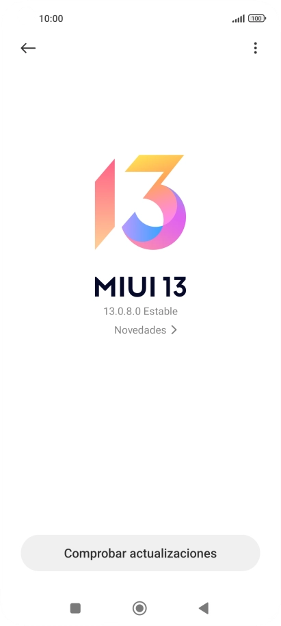Pulsa Comprobar actualizaciones. Si hay una versión de software nueva disponible, aparecerá ahora en la pantalla. Sigue las indicaciones de la pantalla para actualizar el software del teléfono. Pulsa Comprobar actualizaciones. Si hay una versión de software nueva disponible, aparecerá ahora en la pantalla. Sigue las indicaciones de la pantalla para actualizar el software del teléfono.