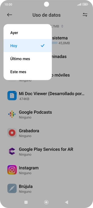 Pulsa el ajuste deseado. Pulsa el ajuste deseado.