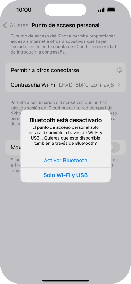 Si la función de wifi está activada, pulsa Solo Wi-Fi y USB. Si la función de wifi está activada, pulsa Solo Wi-Fi y USB.
