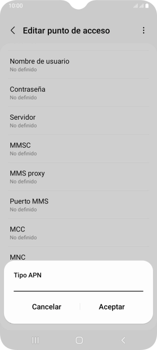 Introduce default y pulsa Aceptar. Introduce default y pulsa Aceptar.