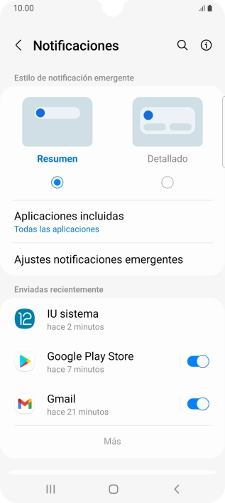 Pulsa Más.