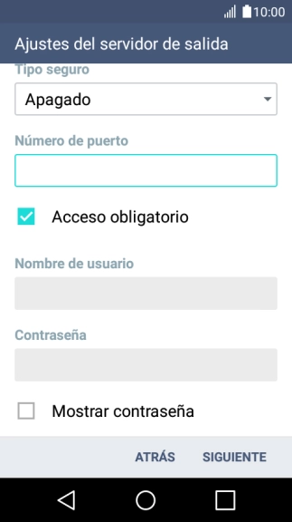 Pulsa Acceso obligatorio para desactivar la función.