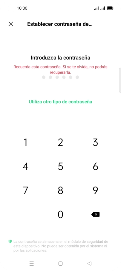Pulsa Utiliza otro tipo de contraseña. Pulsa Utiliza otro tipo de contraseña.