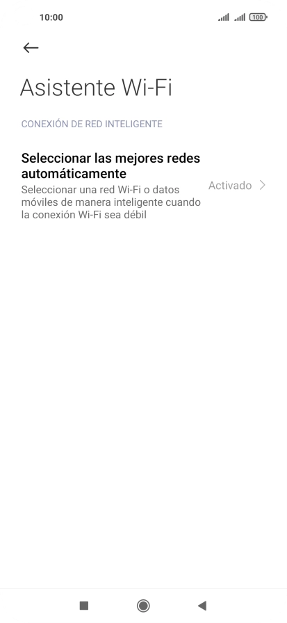 Pulsa Seleccionar las mejores redes automáticamente. Pulsa Seleccionar las mejores redes automáticamente.