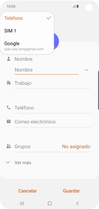 Pulsa Teléfono.