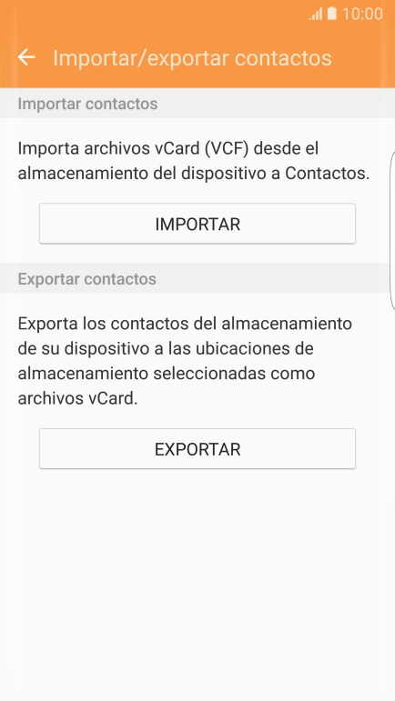 Pulsa IMPORTAR.