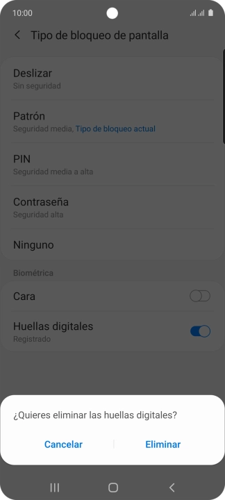 Pulsa Eliminar. Pulsa Eliminar.