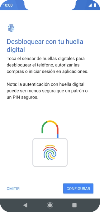 Pulsa CONFIGURAR. Pulsa CONFIGURAR.