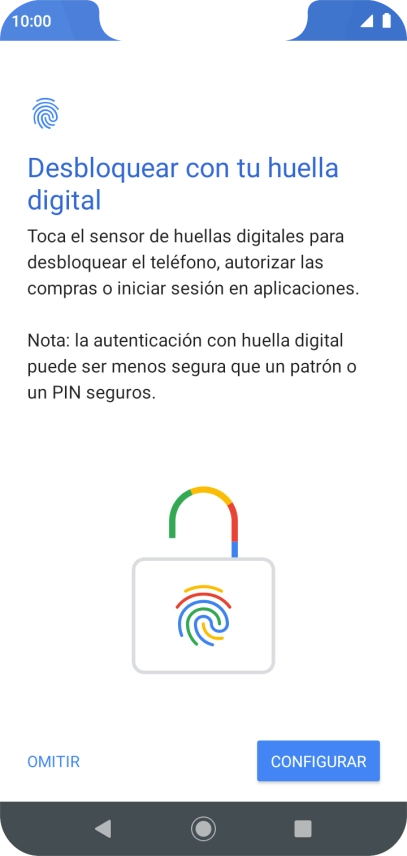 Pulsa CONFIGURAR. Pulsa CONFIGURAR.