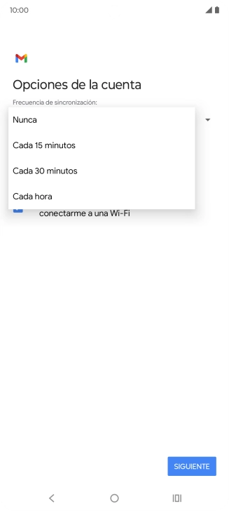 Pulsa el ajuste deseado. Pulsa el ajuste deseado.