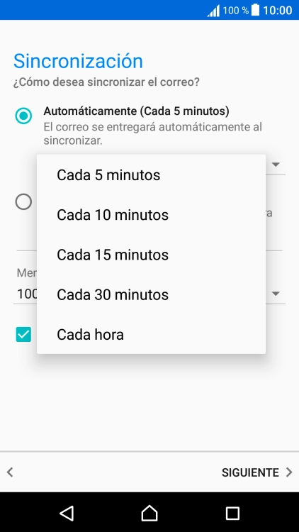 Pulsa el ajuste deseado. Pulsa el ajuste deseado.