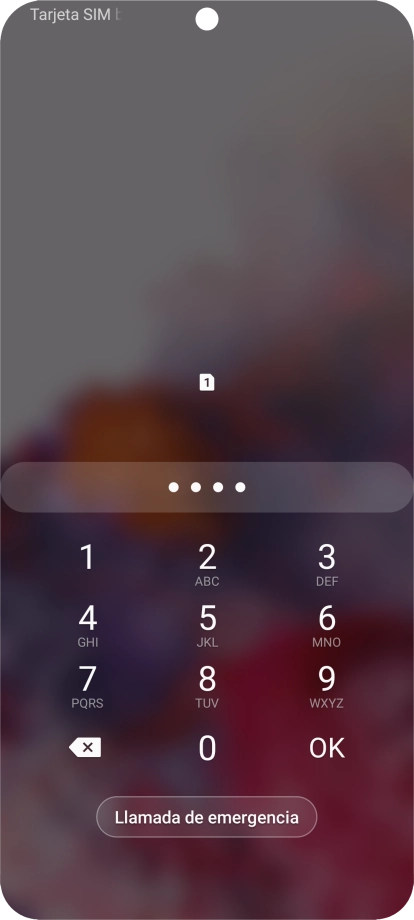 Si lo solicita el teléfono, introduce el código PIN y pulsa OK. Si lo solicita el teléfono, introduce el código PIN y pulsa OK.