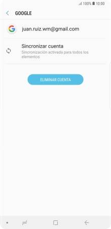Pulsa Sincronizar cuenta.