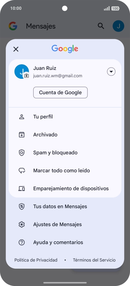 Pulsa Ajustes de Mensajes. Pulsa Ajustes de Mensajes.