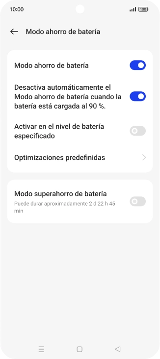 Pulsa la tecla de inicio para terminar y regresar a la pantalla de inicio. Pulsa la tecla de inicio para terminar y regresar a la pantalla de inicio.