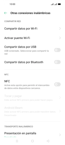 Pulsa Compartir datos por Wi-Fi. Pulsa Compartir datos por Wi-Fi.