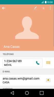Pulsa el número de teléfono deseado. Pulsa el número de teléfono deseado.