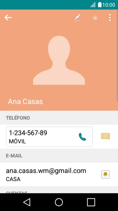 Pulsa el número de teléfono deseado. Pulsa el número de teléfono deseado.