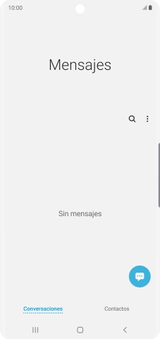 Pulsa el icono de nuevo mensaje. Pulsa el icono de nuevo mensaje.