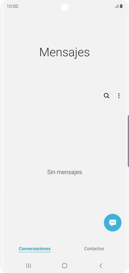 Pulsa el icono de nuevo mensaje. Pulsa el icono de nuevo mensaje.