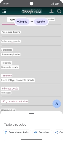 Sigue las indicaciones de la pantalla para seleccionar los ajustes de idioma deseados y utilizar la función.