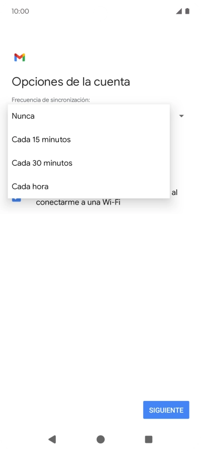 Pulsa el ajuste deseado. Pulsa el ajuste deseado.