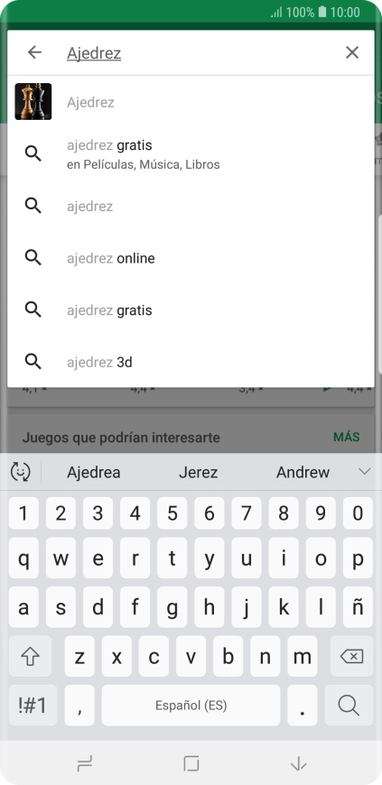 Introduce el nombre del tema o de la app y pulsa el icono de búsqueda. Introduce el nombre del tema o de la app y pulsa el icono de búsqueda.