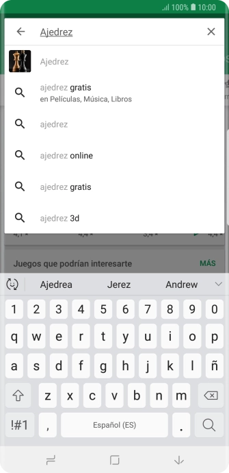 Introduce el nombre del tema o de la app y pulsa el icono de búsqueda. Introduce el nombre del tema o de la app y pulsa el icono de búsqueda.