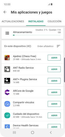 Pulsa la app deseada. Pulsa la app deseada.