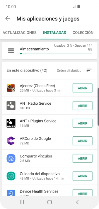 Pulsa la app deseada. Pulsa la app deseada.