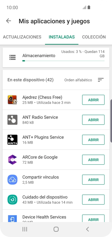 Pulsa la app deseada. Pulsa la app deseada.