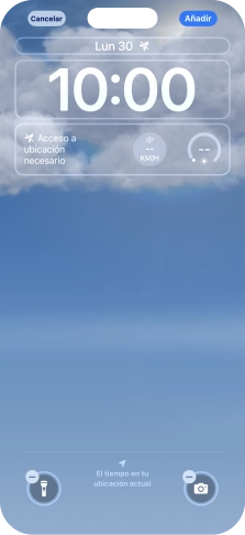 Si deseas personalizar la vista de la fecha en la pantalla de bloqueo, pulsa el widget de la fecha y sigue las indicaciones de la pantalla para seleccionar la vista de widgets deseada. Si deseas personalizar la vista de la fecha en la pantalla de bloqueo, pulsa el widget de la fecha y sigue las indicaciones de la pantalla para seleccionar la vista de widgets deseada.