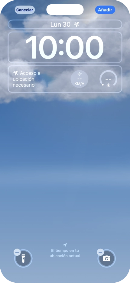 Si deseas personalizar la vista de la fecha en la pantalla de bloqueo, pulsa el widget de la fecha y sigue las indicaciones de la pantalla para seleccionar la vista de widgets deseada. Si deseas personalizar la vista de la fecha en la pantalla de bloqueo, pulsa el widget de la fecha y sigue las indicaciones de la pantalla para seleccionar la vista de widgets deseada.