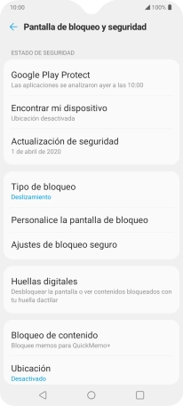 Pulsa Huellas digitales. Pulsa Huellas digitales.
