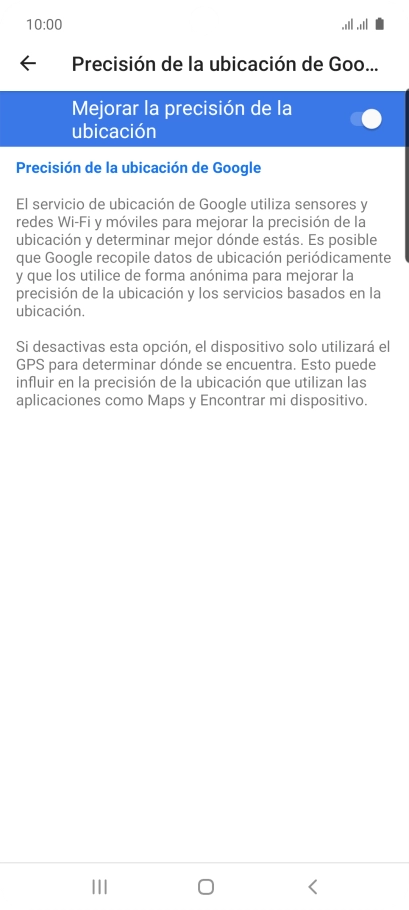 Pulsa el indicador junto a 