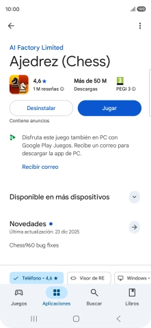 Pulsa Desinstalar.