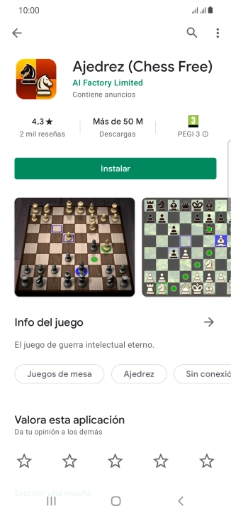 Pulsa Instalar y sigue las indicaciones de la pantalla para instalar la app. Pulsa Instalar y sigue las indicaciones de la pantalla para instalar la app.