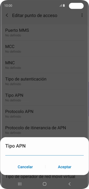 Introduce default y pulsa Aceptar. Introduce default y pulsa Aceptar.