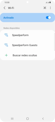 Pulsa la red wifi deseada.