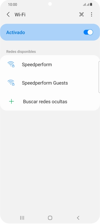 Pulsa la red wifi deseada.