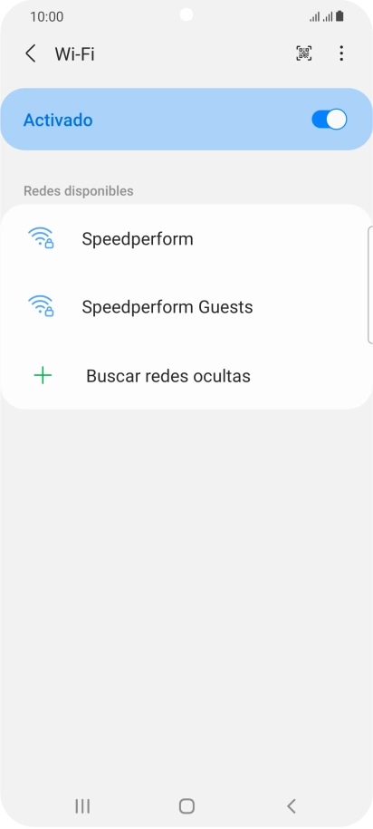 Pulsa la red wifi deseada.