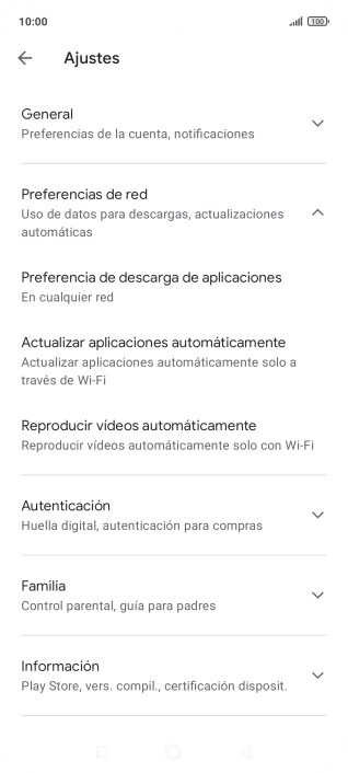 Pulsa Actualizar aplicaciones automáticamente. Pulsa Actualizar aplicaciones automáticamente.