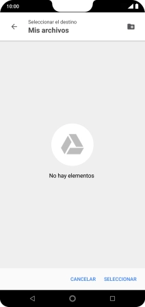 Si deseas crear una nueva carpeta, pulsa el icono de nueva carpeta y sigue las indicaciones de la pantalla para crearla. Si deseas crear una nueva carpeta, pulsa el icono de nueva carpeta y sigue las indicaciones de la pantalla para crearla.