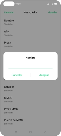 Introduce Vodafone Internet y pulsa Aceptar. Introduce Vodafone Internet y pulsa Aceptar.