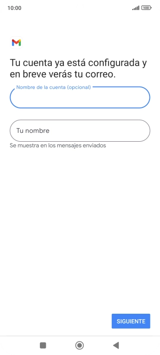 Pulsa Tu nombre e introduce el nombre del remitente. Pulsa Tu nombre e introduce el nombre del remitente.