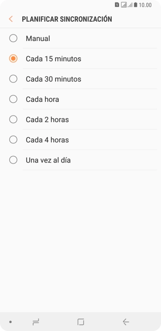 Pulsa el ajuste deseado. Pulsa el ajuste deseado.