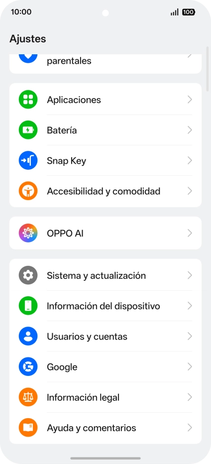 Pulsa Usuarios y cuentas. Pulsa Usuarios y cuentas.